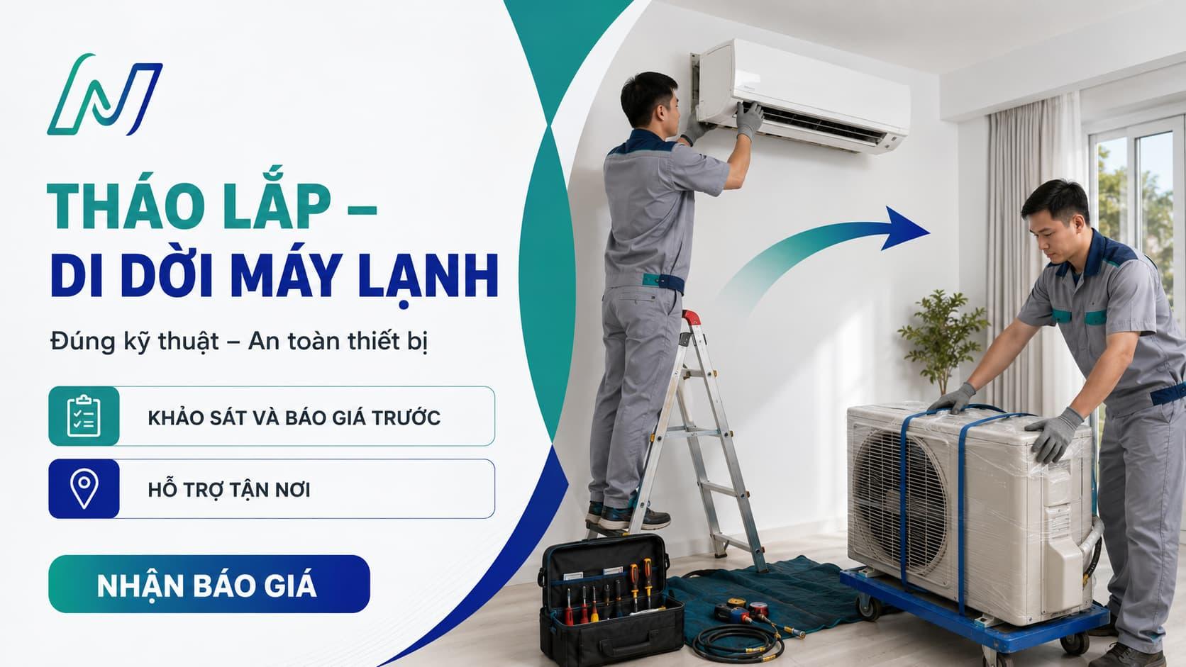 Dịch vụ di dời, tháo lắp máy lạnh